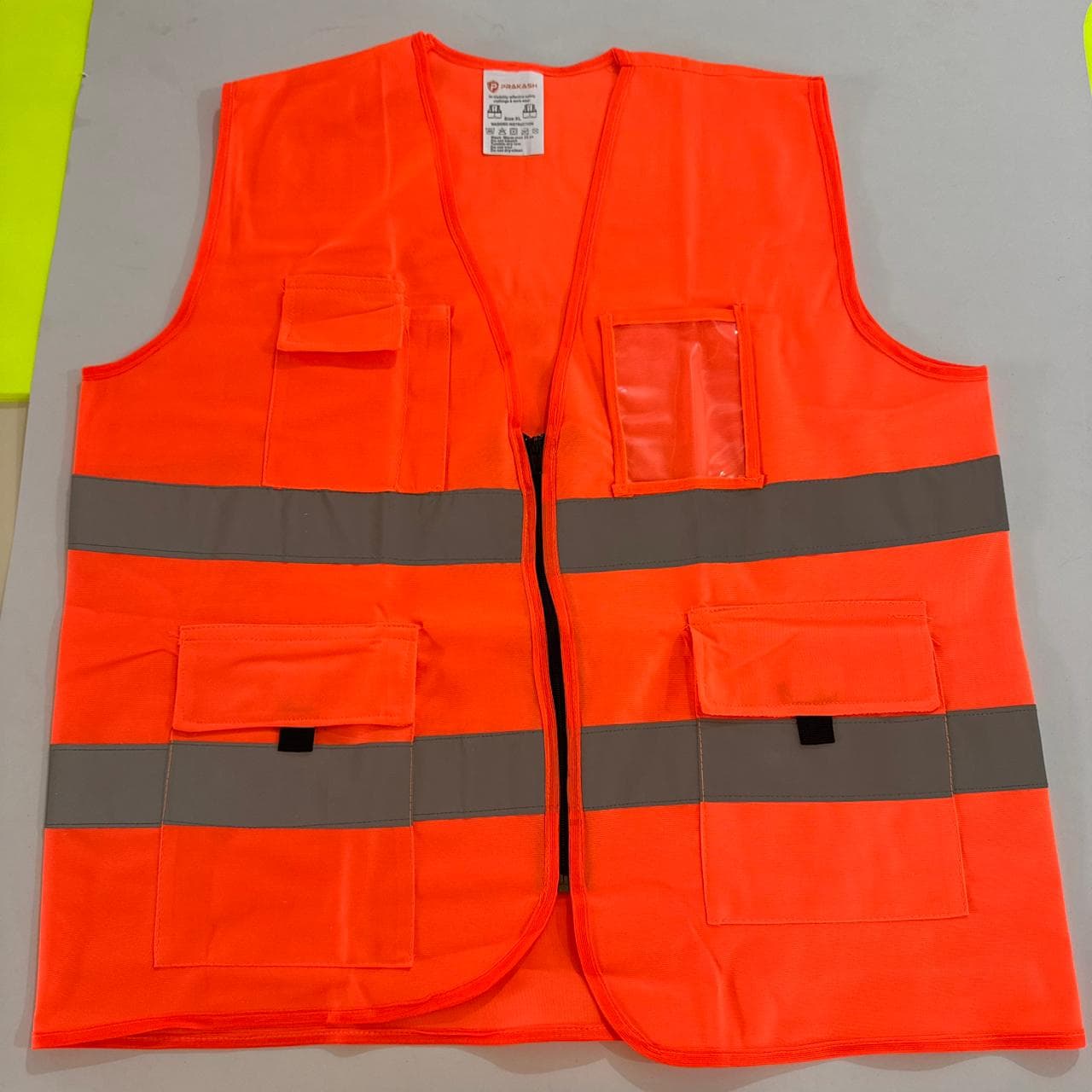 Hi-Vis Orange Multi-Pocket Safety Jacket